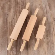 Антипригарная палочка для муки деревянная Скалка деревянная роликовая ручка твердая деревянная ручка ролик Пищевая силиконовая качественная