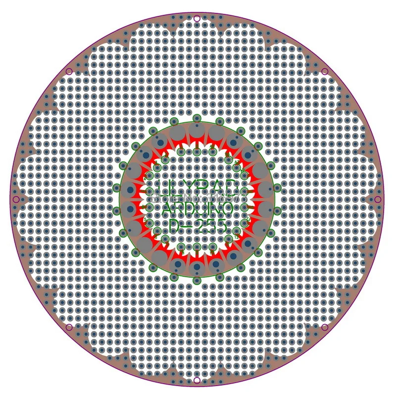 1 шт./лот) Прототип PCB для LilyPad проект DIY, D 120 мм/4,72"