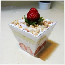 Tiramisu чашки для пудинга, пекарня магазин муссовый торт чашки, десертный контейнер с крышкой, panna cotta десертная чашка 100 шт