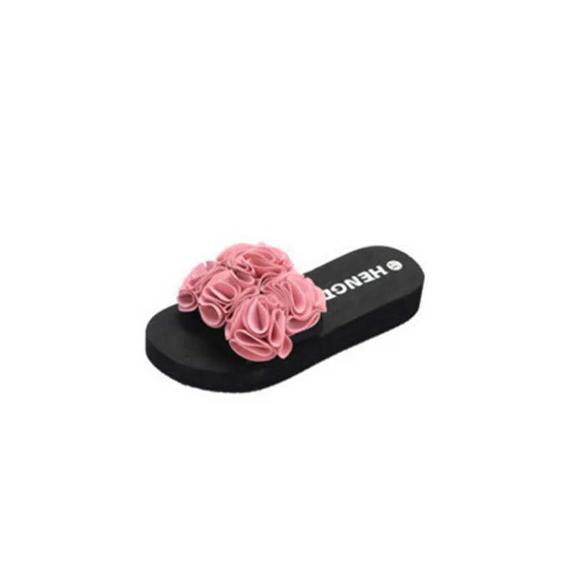 Monerffi/женские летние сандалии; тапочки для дома и улицы; пляжная обувь; женская обувь и сандалии; роскошная дизайнерская обувь для женщин; размеры - Цвет: Pink