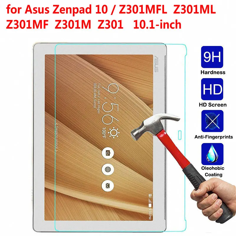 Закаленное Стекло Экран Защитная пленка для Asus Zenpad 10 Z301MFL Z301ML Z301M Z301 Z300C Z300CL Z300CG Z300M Z300 Стекло пленка - Цвет: AS Z300