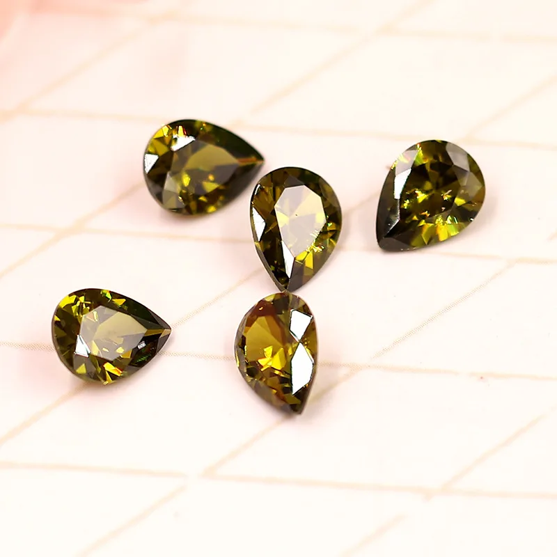 50 шт./лот 6x8 мм Стразы DR zircon наклейка стеклянная аппликация стразы для рукоделия