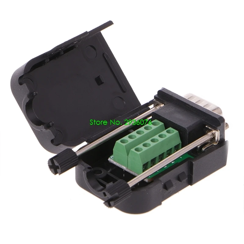 

DB9 Male RS232 Serial Connector Breakout Board Screw Terminals Jack Post Drop Ship Support