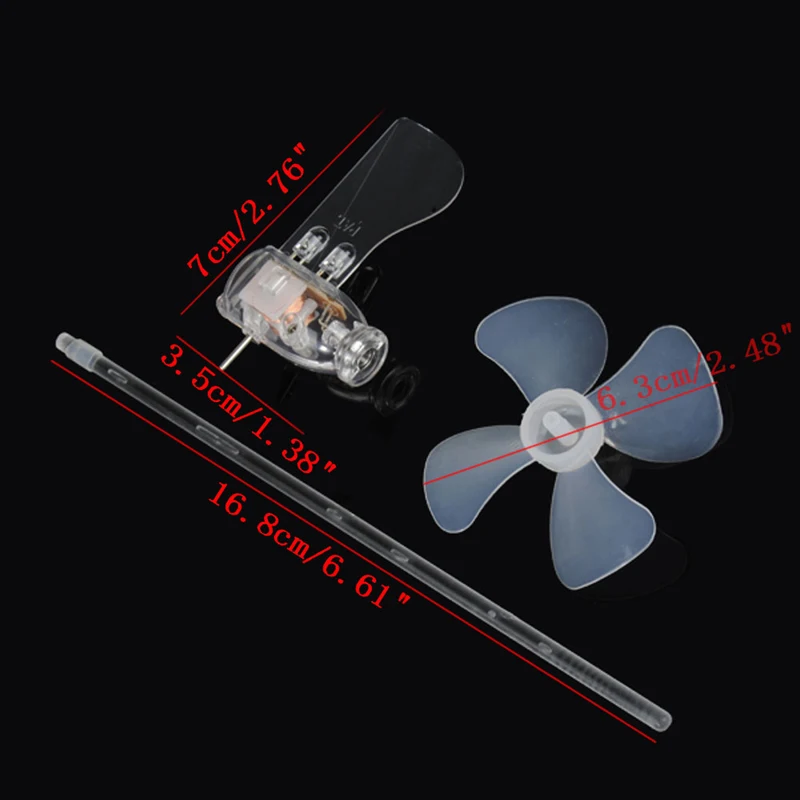 Турбина ветрового гененатора светодиодный обучающий инструмент образец шаблона маленький мини 360 градусов Apr