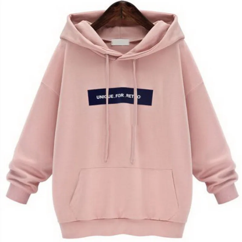 

LASPERAL Plus Size Hoodies Sweatshirt Women Fashion Letter Printed Pullover Hoodies Female Autumn Winter Tracksuit Hoody Pinkz30