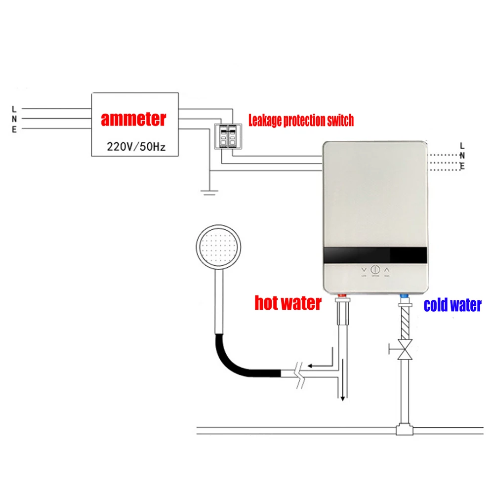 Buy Newest Electric Shower Instantaneous Water Heater