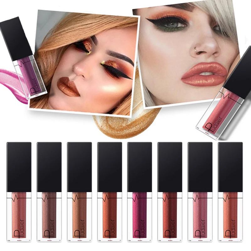 Блеск для губ металлический стойкий водостойкий 24 цвета|lip tint|lip glossgloss lips |