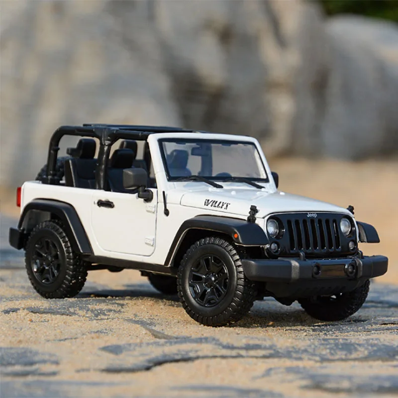 1:18 модели автомобилей Jeep Wrangler Rubicon Jeep Herdsman Willis SUV металлическая модель игрушечный автомобиль литье под давлением украшение детский подарок