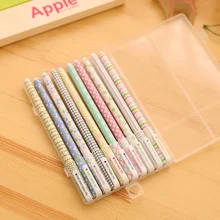 10 шт./лот 0,5 мм красочные материалы для школы принадлежности гелевые чернила для ручек маркер ручка для школы офиса поставка Escolar Papelaria рекламная ручка