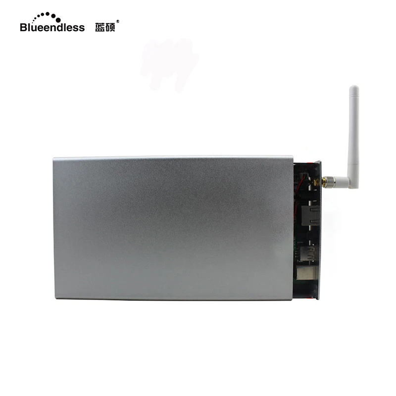 Bleendless External Hard Drive Case Wifi Antenna Aluminum 3.5 Hard Disk Sata USB HDD Enclosure Wireless Router HDD nas Caddy Box