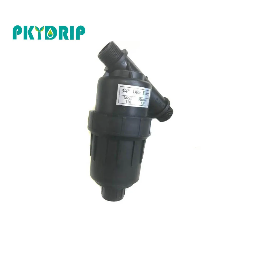 Pkydrip пластик черный 3/4 дисковый фильтр 120 сетки сельскохозяйственная теплица полив капельного орошения системы