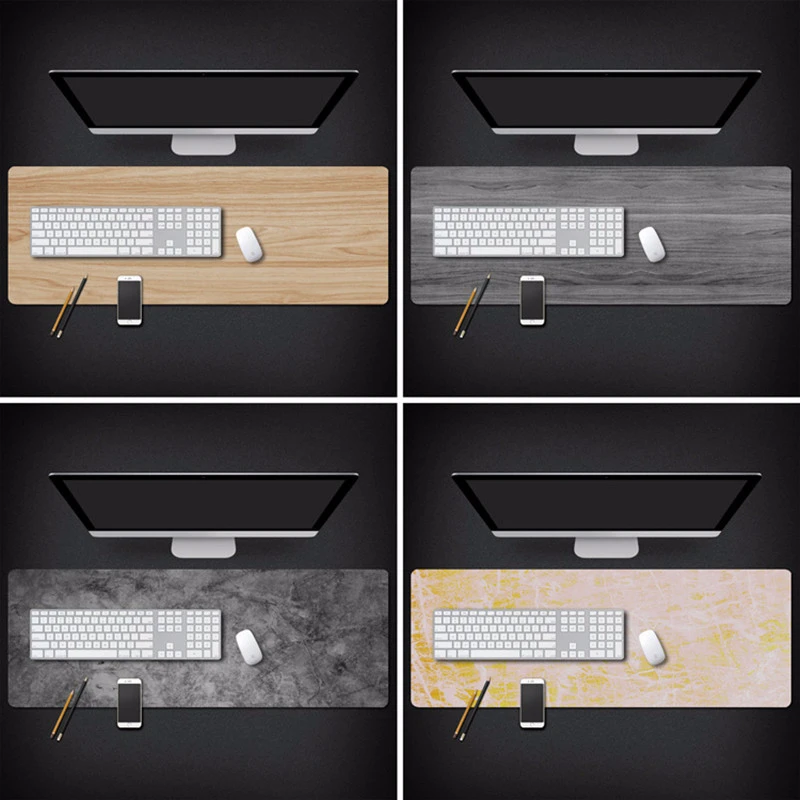 

900x400x3mm large size waterproof gaming mouse pad wood grain office computer laptop mousepad lock edge pad keyboard mouse mat