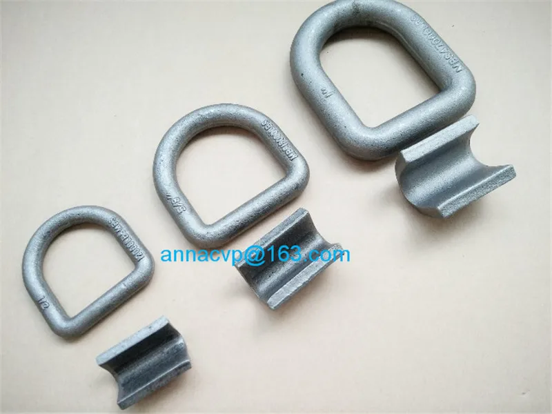 D-RING Weld on Flatbed Truck Trailer Tie Down D Ring Rope Chain Anchor 1/2inch 12000lbs
