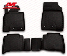 Floor mats for Toyota Land Cruiser 200 2007- 4 pcs rubber rugs non slip rubber interior car styling accessories
