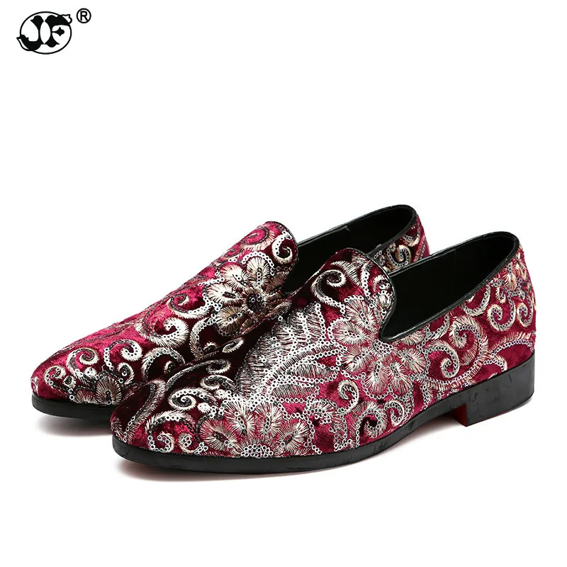 

Animal Buckle Men canvas Formal Shoes Green Velvet Loafer Shoes Handmade Smoking Slipeprs Size 885