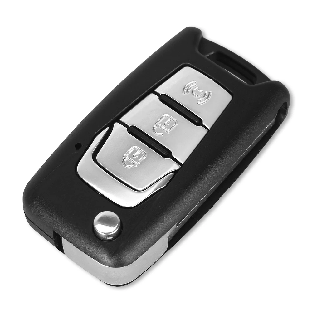 KEYYOU Новое поступление Флип корпус автомобильного ключа дистанционного управления Switchblade 3 кнопки чехол для ключей для SsangYong Korando Actyon C200