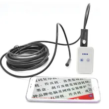 Wifi эндоскоп камера мини Водонепроницаемый 720P жесткий кабель обнаружения Камера 9 мм 2 м USB эндоскоп для Ios Android