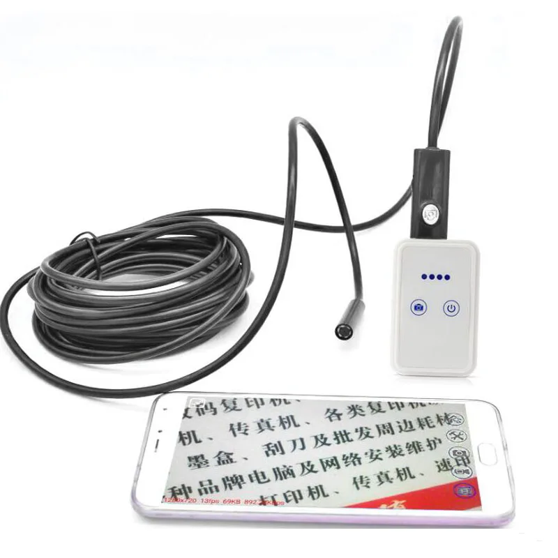 

Wifi USB Endoscope 720P IP67 Waterproof Detection Camera Hard Cable For Ios Android Mobile Phone Mobile Computer 2M OD 9mm