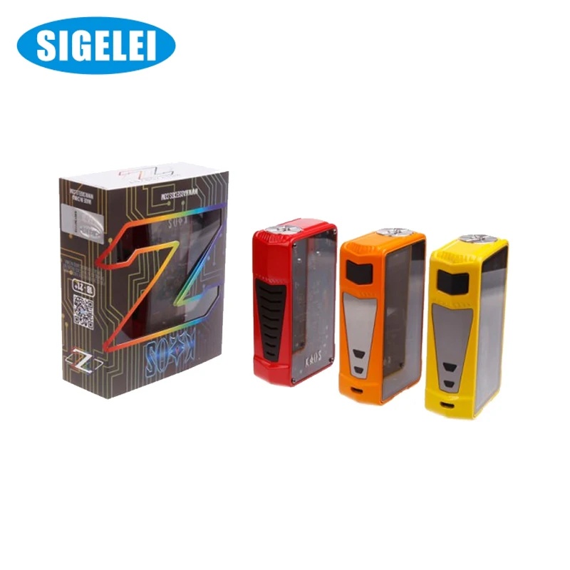 

Original Sigelei Kao Z TC Vape Box Mod elektronik sigara 200W 510 Thread Vape Mod Without 18650 Battery VS Smok Alien Box Mod