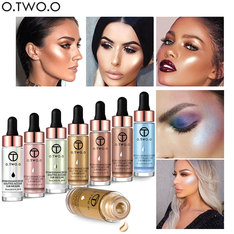 

Highlighter Makeup Contour Brighten 3D Repair Face Glow Cosmetic Eye Facial High Gloss Liquid Shimmer Bronzer & Highlighter
