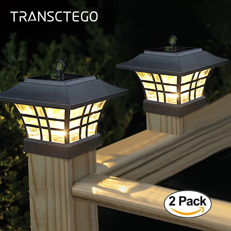 de begeleiding Verbeteren Plicht 2 stks Led Solar Light Hek Post Cap Verlichting Voor Tuin Decoratie Buiten  Waterdicht Landschap Binnenplaats Path Pijler Solar Lamp - AliExpress Licht  & verlichting