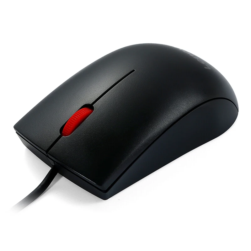 Оригинал Lenovo Mouse M120Pro Проводная оптическая мышь с 1000 точек/дюйм красный резиновый