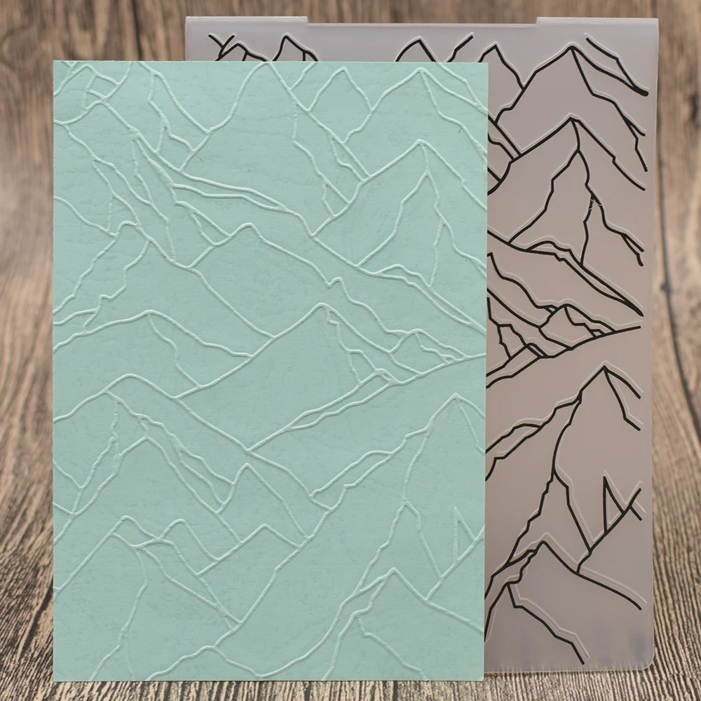 

Mountain Range Stamps Plastic Embossing Folders DIY Scrapbooking Paper Card Making Craft Template