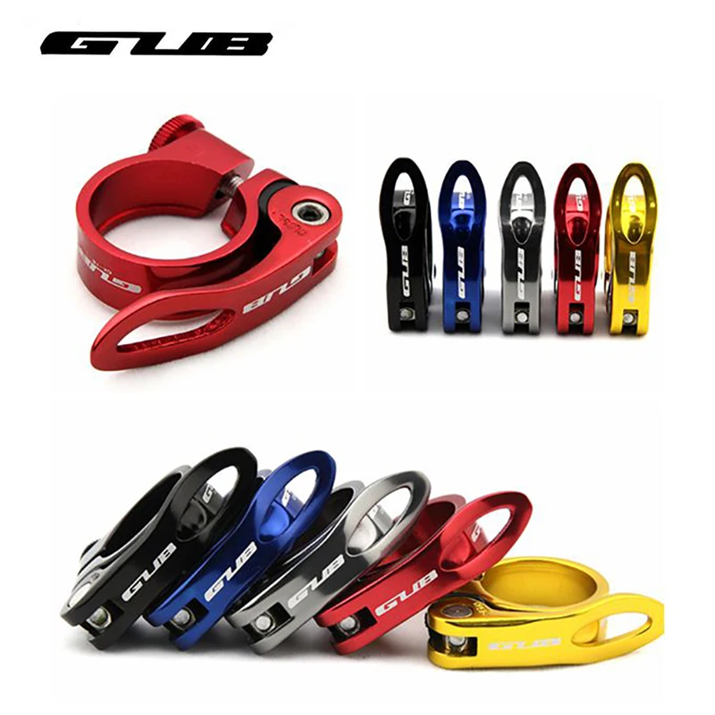 

31.8/34.9mm Caliber Alloy MTB BMX Bike Seat Post Clamp QR Quick Release Mountain Road Fixed Gear Bike Seatpost Clip Seat Clamp