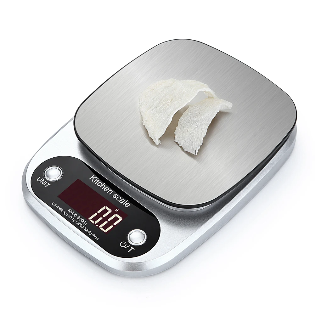 0.1G-3KG Kitchen Food Scale Digital Electronic Balance Weight Postal Scales 