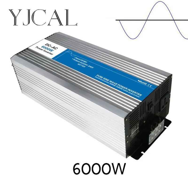 Pure Sine Wave Inverter 6000w Watt Dc 12v To Ac 220v Home Power ...