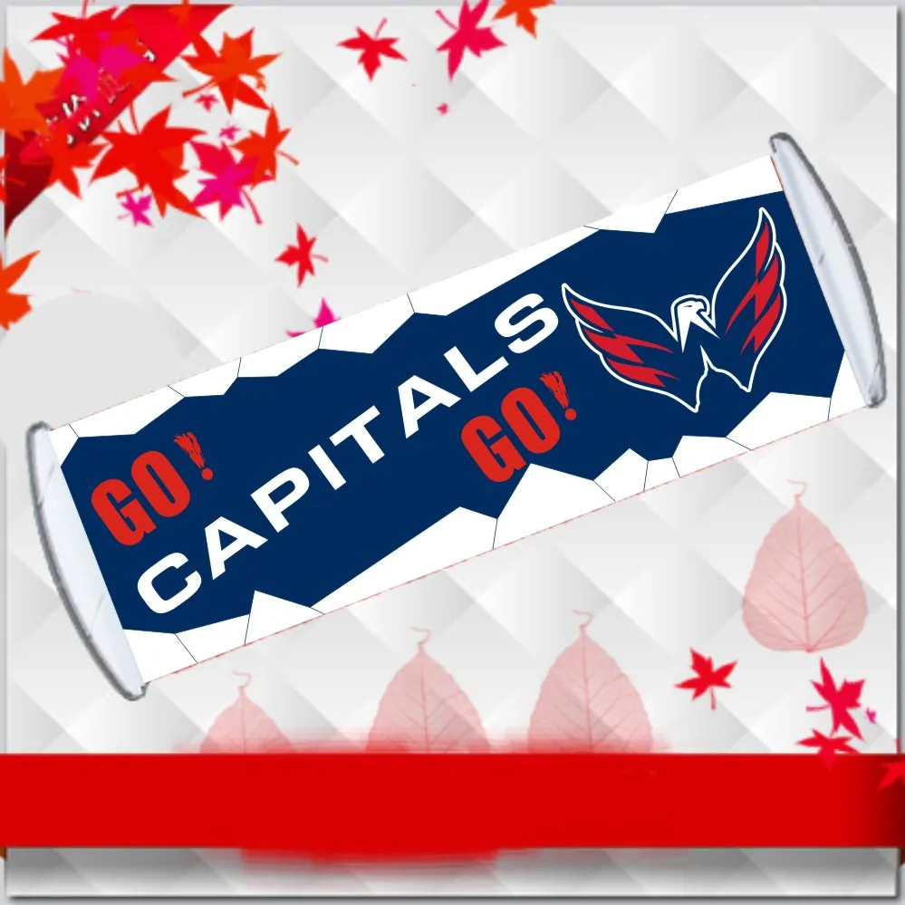 Custom NFL Washington Capitals hold banners with handle Printed 24x70cm