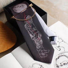 Космическая фантазия серия галстук женатый хост вечерние Подарочный галстук