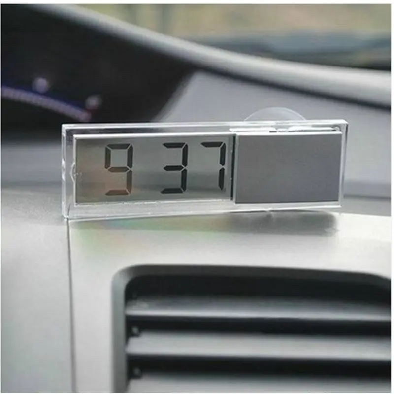 Free shipping Durable Digital LCD Display Car font b Electronic b font Clock With Sucker Cool