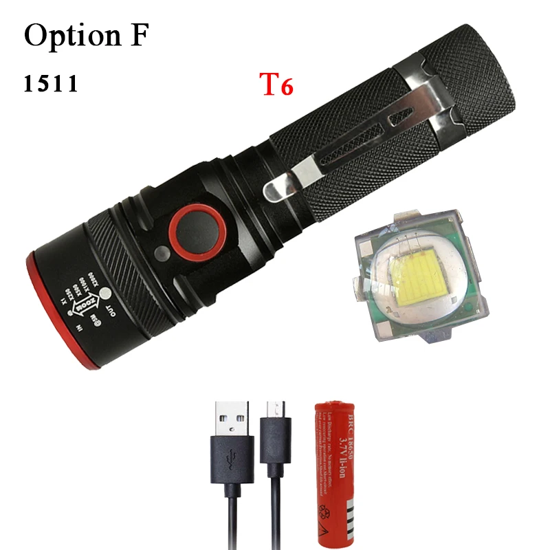 Option F Litwod Z401282 CREE XLamp XHP70.2 высокий мощный тактический светодиодный вспышка светильник фонарь светильник 26650 18650 Батарея Фонари Отдых на природе - Испускаемый цвет: Option F