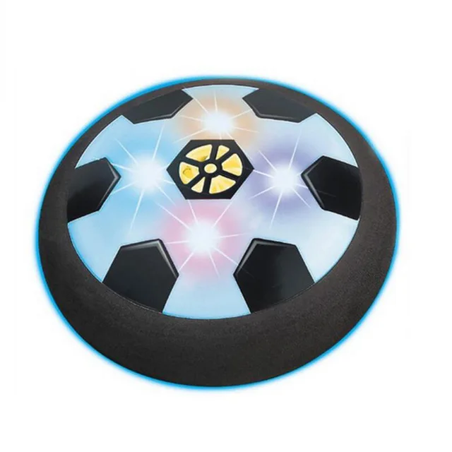 New 1Pcs Funny LED Light Flashing Arrival Air Power Soccer Ball Disc Indoor Football Toy Multi-surface Hovering And Gliding Toy