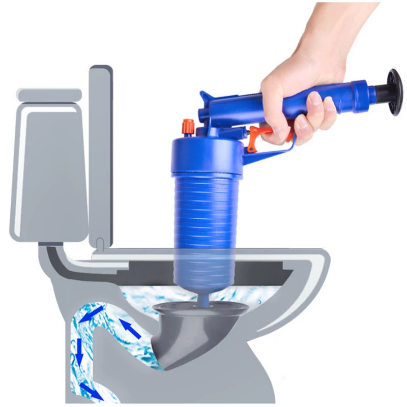Высокое давление мощность ful Air power Drain Blaster пистолет ручной Плунжер для раковины открывалка насос сливного очистителя для ванной туалета