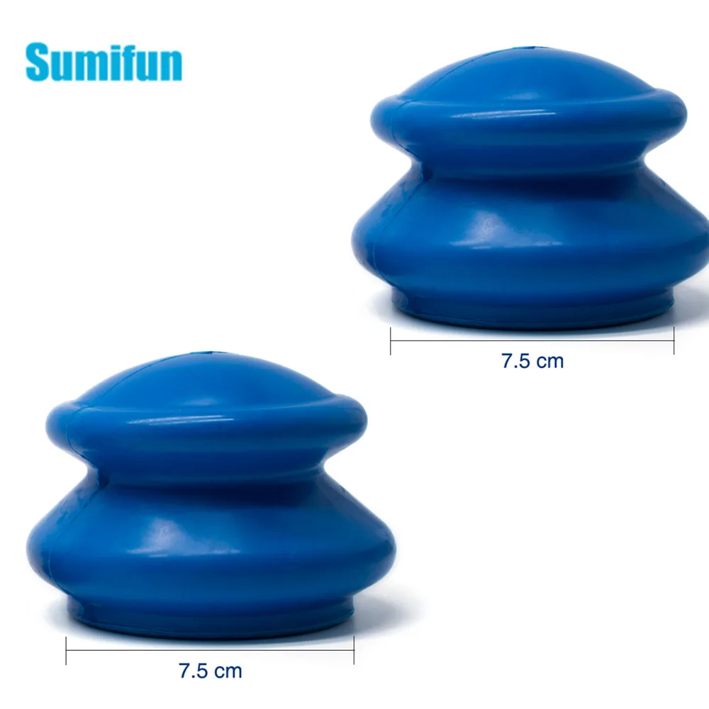 2 Pcs/Set Chinese Cupping Therapy Sets Silicone Cups Massage Cupping Slimming Acupuncture Machine Therapy Health D0706