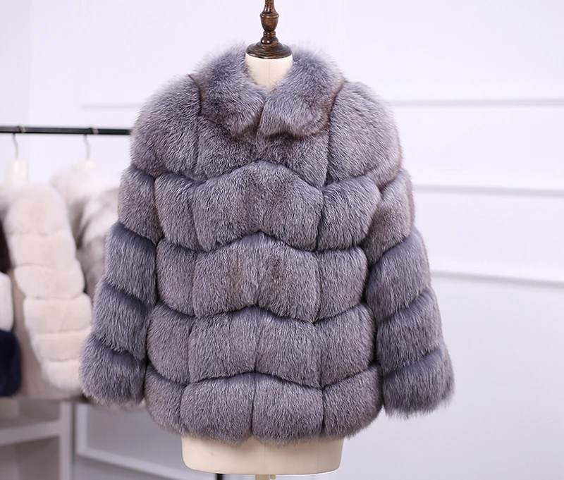 Hot sale warm winter Overcoat fashion fox fur coat large size women's faux fur coat women