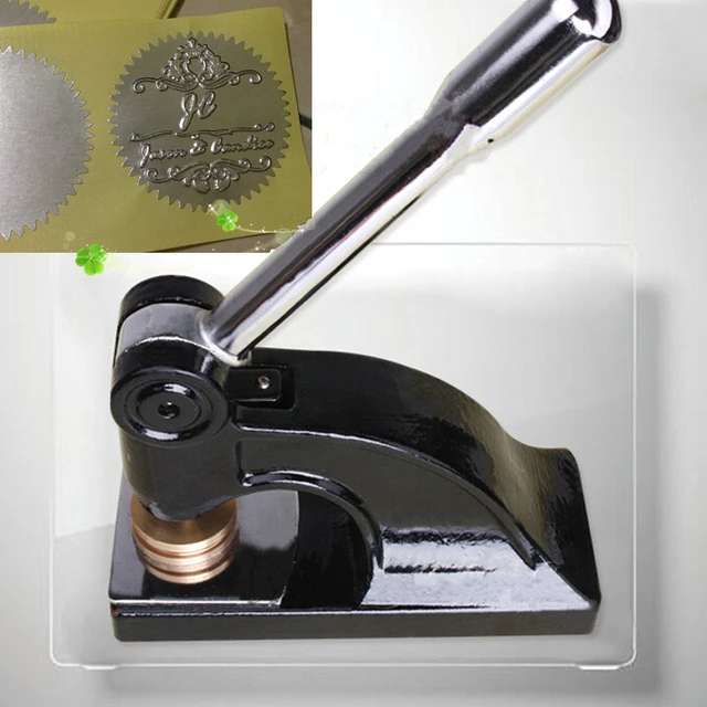 Big metal custom embosser seal stamp certificate and office document