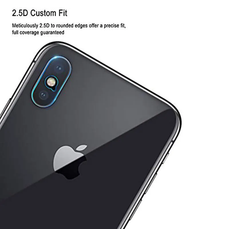 Ascromy For iPhone XS Max Rear Tempered Glass Camera Lens Protector Film Guard For iPhone XR X S 8 Plus 7 6 6S Camera Protection (3)