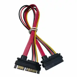 Новый 7 + 15 Pin последовательный SATA-данных мощность комбо удлинитель 1 шт. серийный адаптеры питания кабель лидер продаж TA SATA к HDD кабель