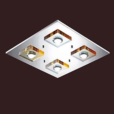 

K9 Crystal Modern LED Ceiling Light with 4 Lights For Foyer bedroom Home Lightings,Bulb Included,Lustres De luminaria Teto