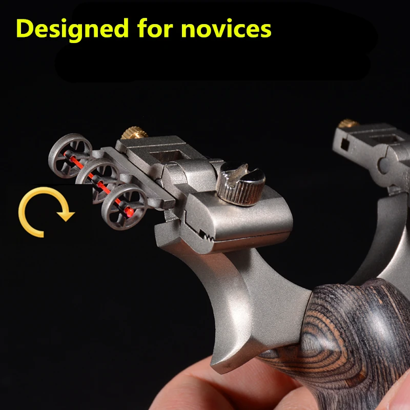 

2019 new slingshot stainless steel mechanical aiming point high-grade outdoor Suitable for novice adjustable bow hunting