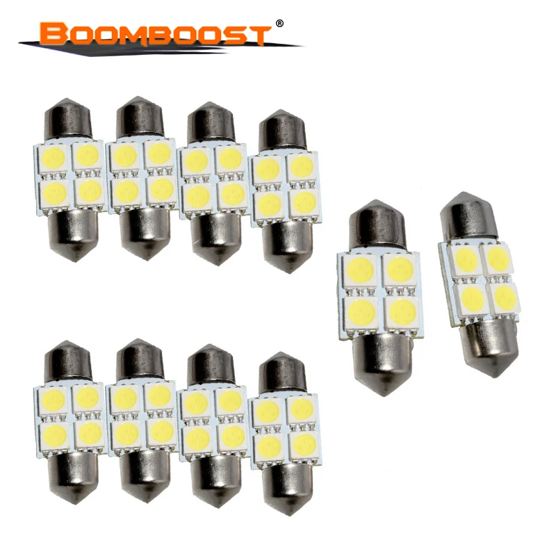 4smd 5050 31 мм C5W Высокое качество 10 шт. Автомобильный светодиодный фестон