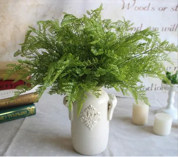 

10PCS/ 7 fork tail pine fern leaf flower simulation simulation of plant simulation simulation plant wall flower leaves