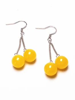 

Koraba Handmade Women 925 Silver Ambe Hook Earrings Jewelry