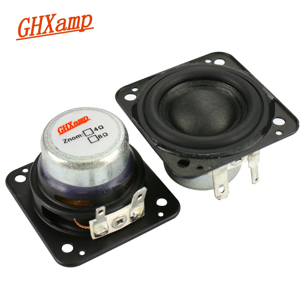 

GHXAMP 1.75 inch Full Range Speaker 6ohm 5W Neodymium Bluetooth Speaker DIY Full Frequency Loudspeakers 44mm*46mm 2PCS