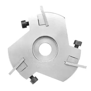 

80-90mm Diameter Power Wood Carving Disc Angle Grinder Attachment Cutter Woodworking Three-tooth Turbo Plane Wood Milling Blade