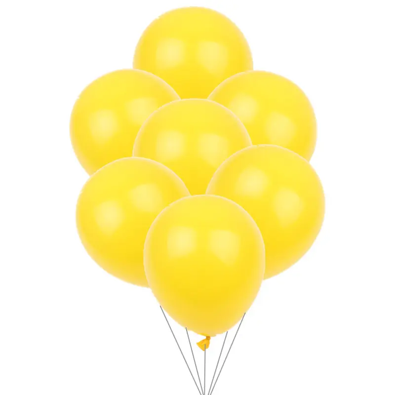 D (yellow) GOGO PAITY 30 шт./лот 5-дюймовый цветной круглые латексные шарики детские праздничные вечерние макет декоративные шары оптом - Цвет: D (yellow)