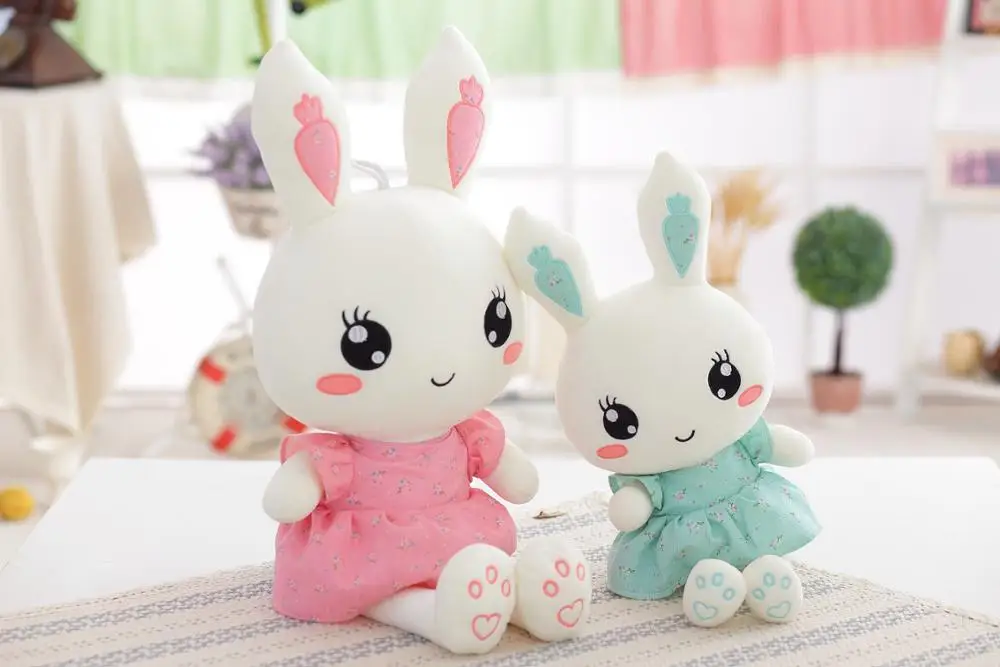 40-120 см милая кукла-кролик платье Кролик плюшевая детская игрушка игрушки, чтобы отправить детей подарки на день рождения девушки